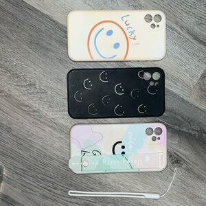 iPhone 11 colorful smiley face cases